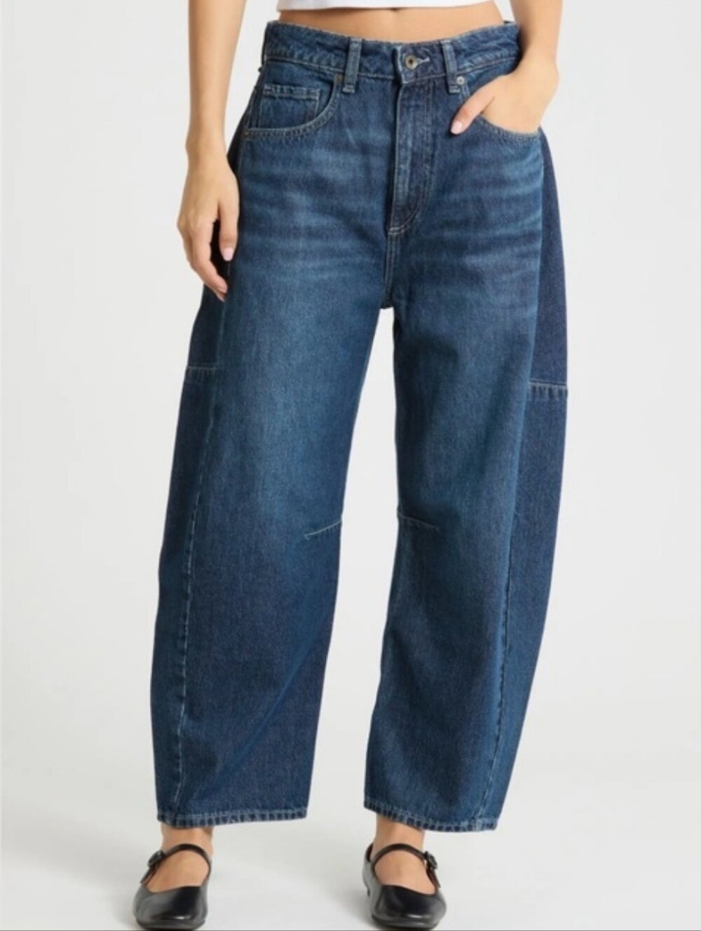 NWT "31 rag & bone $288 USD Chase High Rise Crop Barrel Leg Jeans